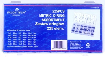 УПЛОТНИТЕЛЬНЫЕ КОЛЬЦА РЕЗИНОВЫЕ УПЛОТНЕНИЯ 225 МАСЛОСТОЙКИЕ ШТ.