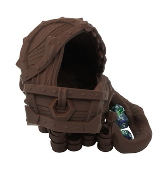 Волшебный сундук с золотом - башня для игральных костей - Mimic Dice Tower Brown