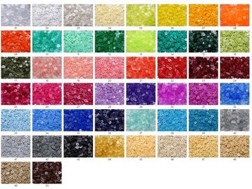 GUZIKI 11mm PLASTIKOWE - WYBÓR KOLORU 1000szt
