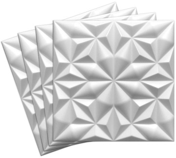 Białe kasetony sufitowe 3D PANELE ŚCIENNE ONYX 1m2