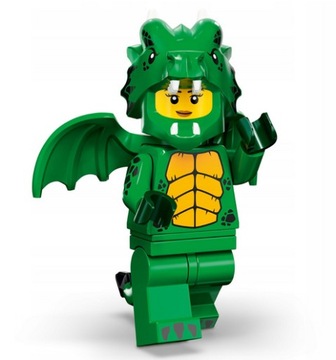 LEGO Figurka zielony smok kostium Seria 23 71034 col23-12