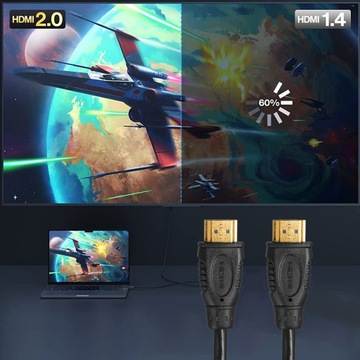 KABEL HDMI PRZEWÓD HIGH SPEED ETHERNET Dolby TrueHD 4K FHD 3D VAYOX 5m