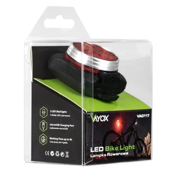 USB-ВЕЛОСИПЕДНАЯ ЗАДНЯЯ ФОНАРЬ ДЛЯ ВЕЛОСИПЕДА КРАСНАЯ ВЕЛОСИПЕДНАЯ СВЕТОДИОДНАЯ ЗАДНЯЯ ФОНАРЬ