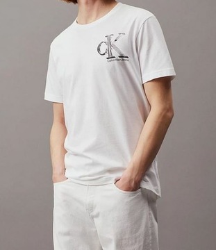 Calvin Klein Jeans t-shirt J30J325498 YAF biały M