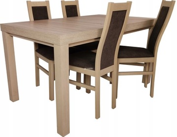 stół MAXI 140/180x80 i 4 krzesła AUSTIN
