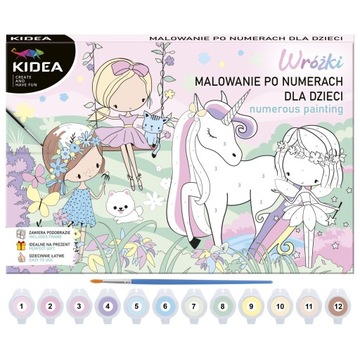 Malowanie po numerach Wróżki Kidea