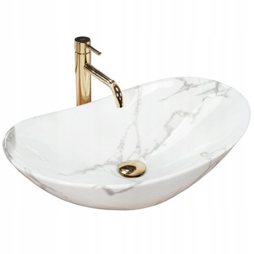 Umywalka Ceramiczna Royal Marmo Shiny REA