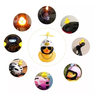 Утка Корова Лампа Фонарик Освещение Шлема Светодиодный