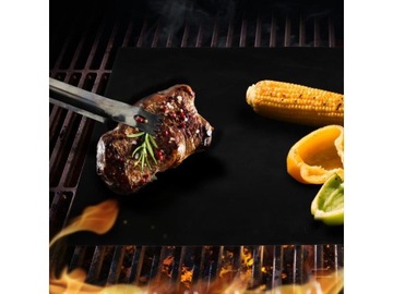 КОВРИК ДЛЯ ГРИЛЯ ТЕФЛОНОВЫЙ ПРОТИВЕНЬ ДЛЯ ВЫПЕЧКИ ГРИЛЯ