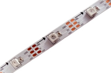 WS2812B- SZYBSZA SK6812 TAŚMA LED CYFROWA 30L/m 1M