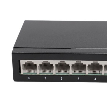 8-portowy przełącznik Fast Ethernet 10 100 Mb/s Pulpit rozdzielacz 00