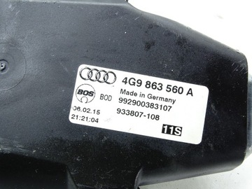 MECHANIZMUS POHON ROLETA KUFRU AUDI A6 C7 AVANT KOMBI ALLROAD 4G9863560A