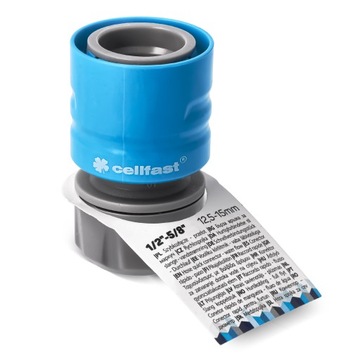 Быстроразъемный соединитель для садового шланга Cellfast | Соединитель подачи шланга 1/2