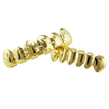 Красочные решетки для зубов Bling из 18-каратного золота