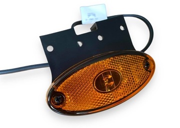 Lampa obrysowa boczna pomarańczowa Aspöck Flatpoint II LED z uchwytem