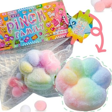 KOCIA ŁAPKA GNIOTEK ANTYSTRESOWA GNIOTEK SENSORYCZNY SQUISHY ZABAWKA