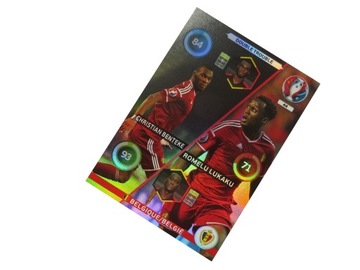 PANINI UEFA EURO 2016 KARTY PIŁKARSKIE DOUBLE TROUBLE BENTEKE LUKAKU # 44
