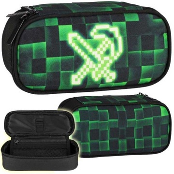 PIÓRNIK SZKOLNY SASZETKA USZTYWNIANA PIKSELE GRA MINECRAFT DLA CHŁOPCA