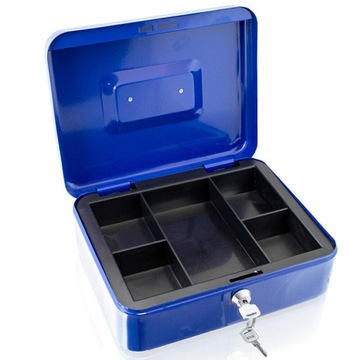 Синяя оригинальная Шкатулка для хранения денег и наличных, 25 см.