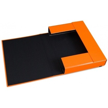 Teczka z gumką BOX CARIBIC pomarańczowa 5cm 341/16