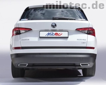 MŘÍŽKA KONCOVKA VÝFUKOVÝ SKODA KODIAQ ALU
