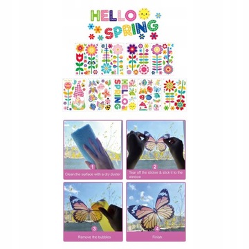 9 шт. пасхальные наклейки на стену