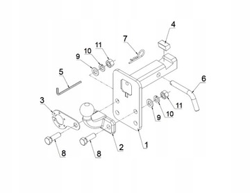 FORD F-150 США БУКСИРОВОЧНЫЙ КРЮК НОВЫЙ ШАРОВОЙ АДАПТЕР