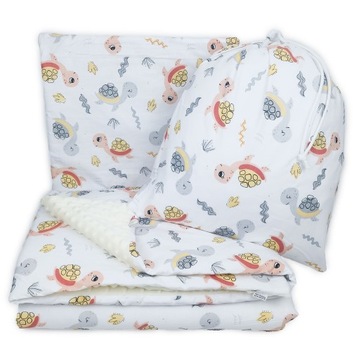 ZESTAW PRZEDSZKOLAKA KOŁDRA 100X135 + PODUSZKA 3W1