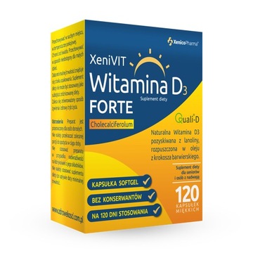 Xenico XeniVIT Witamina D 4000 FORTE 120 kapsułek