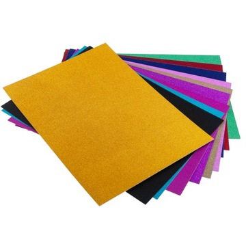 КРЕАТИВНАЯ БУМАГА А4 ЛИСТ БУМАГИ С БЛЕСКАМИ ЦВЕТОВ 10ШТ/КОМПЛЕКТ