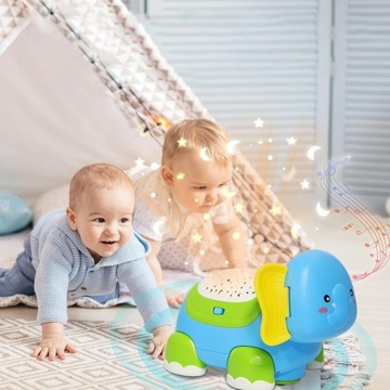 ИГРУШКА ДЛЯ РЕБЕНКА СЛОН МУЗЫКАЛЬНЫЙ СЕНСОР ДЛЯ РЕБЕНКА ЗВУКОВОЙ ПРОЕКТОР