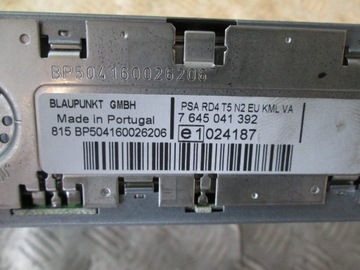 RÁDIO CD ORIGINÁLNÍ PEUGEOT 807 RD4 T5