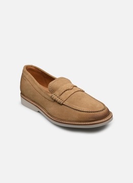 CLARKS ATTICUS MOKASYNY SKÓRZANE BRĄZ 42,5 1S5B