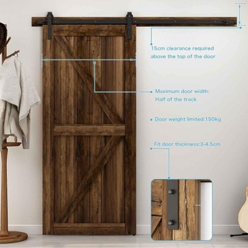 СИСТЕМНАЯ НАПРАВЛЯЮЩАЯ ДЛЯ РАЗДВИЖНЫХ ДВЕРЕЙ 210см