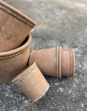 Декоративный цементный цветочный горшок TERRAKOTTA 12x13