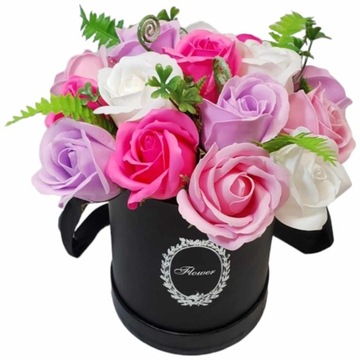 Ароматная коробка-букет Flower Box с мыльными розами Подарок ЖЕНЩИНЕ