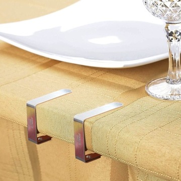 Зажимы, прищепки, пряжки для скатерти на террасу стальные, сталь.