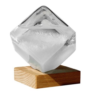 wkv-Glass Weather Predictor Bottles Clear with Base