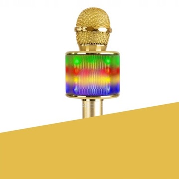 КАРАОКЕ-микрофон с динамиком/ 3 цвета на выбор/ серебристый, розовый или золотой
