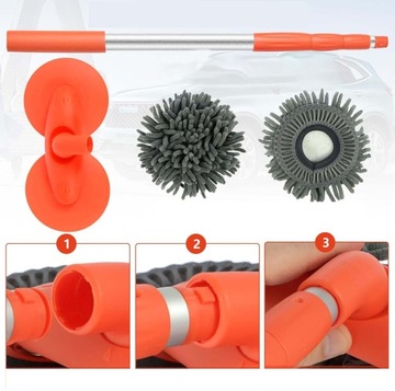 щетка для мойки автомобиля, телескопическая щетка для чистки 58-115 см