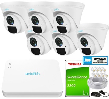 Zestaw do monitoringu Uniarch by Uniview 2Mpx Kit IPC-T122-PoE