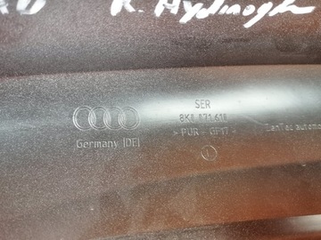 Audi A4 B8 Накладки на боковой бампер ЗАДНИЙ НОВЫЙ ОРИГИНАЛ