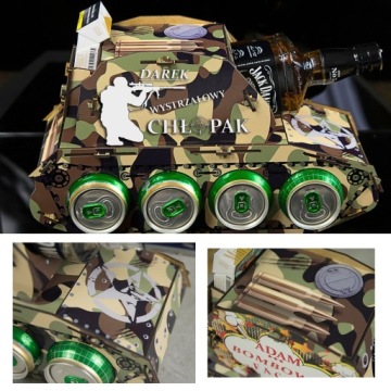 WHISKEY BEER TANK подарок холостяку на день рождения ДЕДУШЕ-ПАТЕ