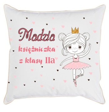 PODUSZKA DZIEWCZYNKA DZIEŃ KOBIET KLASA TWOJE IMIĘ
