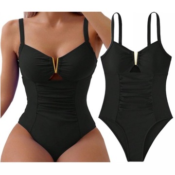 WYSZCZUPLAJĄCY KOSTIUM KĄPIELOWY DAMSKI MODELUJĄCY STRÓJ JEDNOCZĘŚCIOWY L