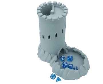Замок в скалах, башня для игральных костей - Башня для игральных костей, светло-серая