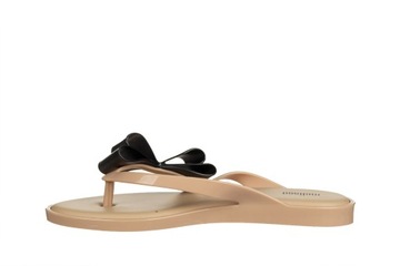 Japonki Melissa Flip Flop Cute Ad Beige Black Beżowy Guma r.41-42