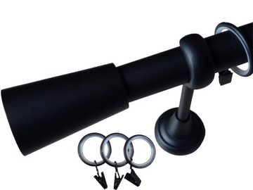 Карниз для штор БЕЛЫЙ Карниз для штор 25MM 200 CM + ВМЕСТИМОСТЬ САЙЛЕНТНЫХ КОЛЬЦЕВ