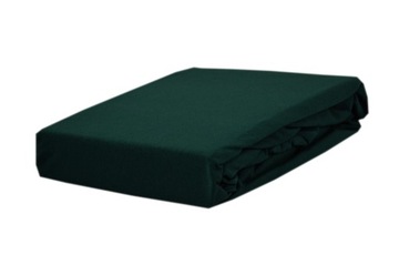 Prześcieradło jersey z gumką rozmiar 60x120 butelkowa zieleń KOBI