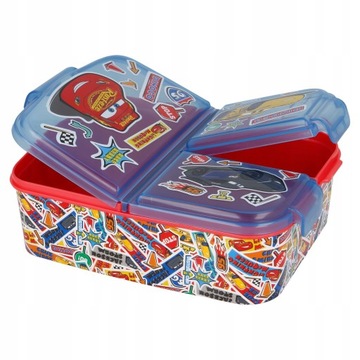 CARS AUTA ŚNIADANIÓWKA TRZY PRZEGRÓDKI LUNCH BOX